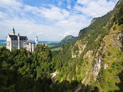 Berühmtes Schloss Neuschwanstein in Bayern Puzzle