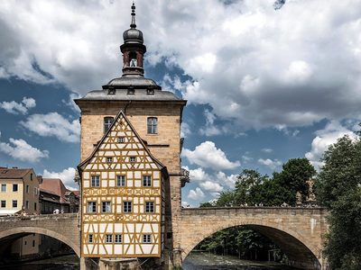 Blick auf Bamberg in Bayern Puzzle