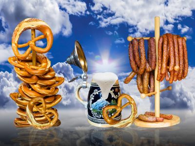Brezel und Bier zum Oktoberfest Puzzle, Vorschau