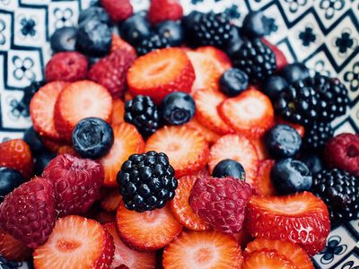 Bunter Obstsalat in der Schüssel Puzzle Puzzle