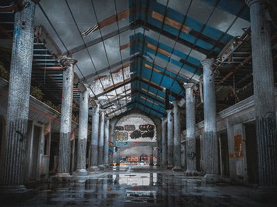 Innenraum eines verlassenen Gebäudes Puzzle Puzzle