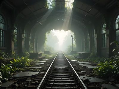 Verlassener Bahnhof Puzzle, Vorschau