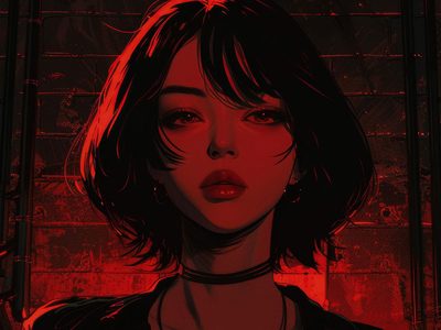 Puzzle de Anime de mujer joven de pelo corto