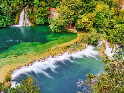 Puzzle de Cascada del río Krka en Croacia