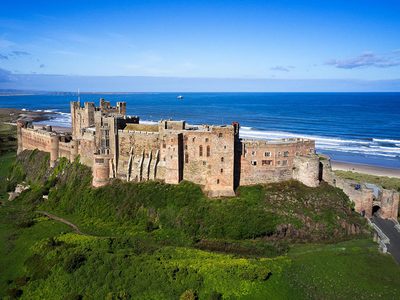 Puzzle de Castillo medieval de Bamburgh en Northumberland
