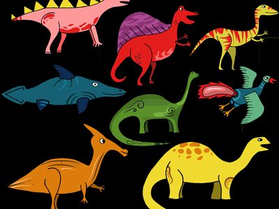 Puzzle de Dinosaurio gigante en la playa, vista previa