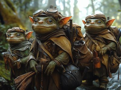 Puzzle de Fantasía de viajero goblin, vista previa