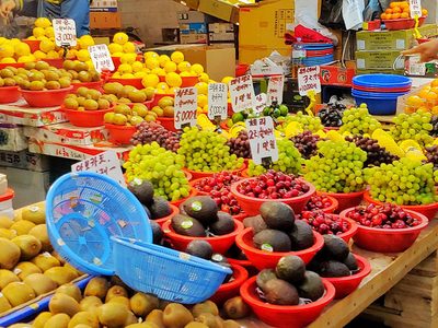 Puzzle de Puzzle de Variedad de frutas en el mercado