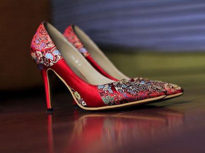 Puzzle Chaussures à talons hauts tendance rouges, aperçu