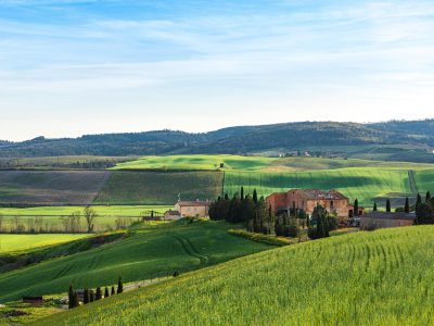 Puzzle Collines toscanes au lever du soleil