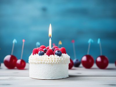 Puzzle Gâteau avec bougie pour souffler la fête, aperçu