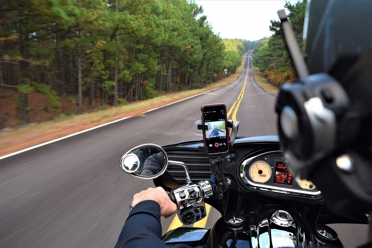Motorcycle on the Road