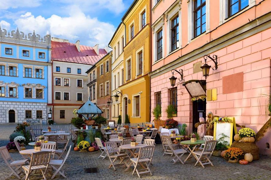 Street Cafe in Lublin Poland