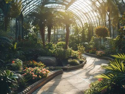 Jigsaw puzzle A Beautiful Botanical Garden with an Array of Exotic, preview