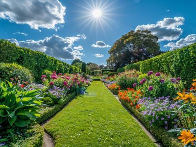 Jigsaw puzzle A Charming English Garden with a Mix of Colorful Flow, preview