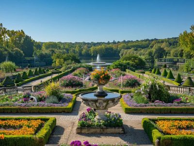 Nature jigsaw puzzle: A Formal French Garden Neatly Trimmed