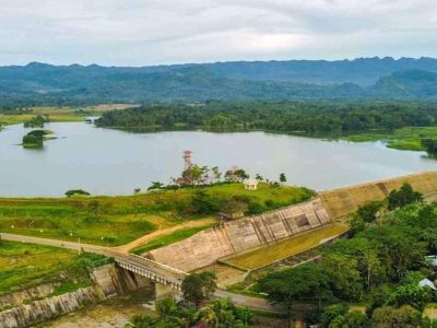 Jigsaw puzzle Aerial Photo Dam Landscape, preview