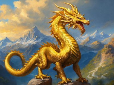 Jigsaw puzzle Jigsaw puzzle Ai Generated Golden Dragon