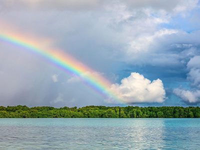 Jigsaw puzzle Beautiful Nature Landscape with the Rainbow, preview