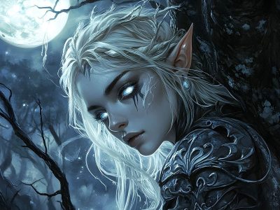 Jigsaw puzzle Jigsaw puzzle Cazadora Elfa Oscura Fantasy Figure