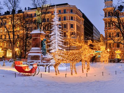 Jigsaw puzzle Jigsaw puzzle Esplanadi Park Embellished for Christmas Helsinki