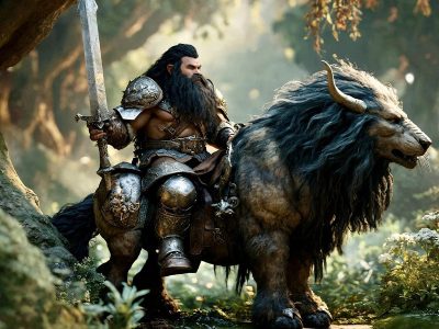 Jigsaw puzzle Fantasy Dwarf Warrior