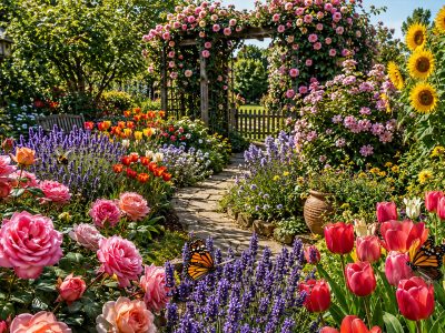 Jigsaw puzzle Jigsaw puzzle Flowergarden