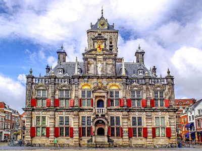Jigsaw puzzle Jigsaw puzzle Historic City Hall Delft Netherlands