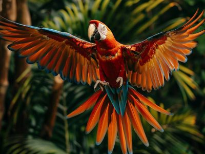 Jigsaw puzzle Jigsaw puzzle Macaw Spreading Its Wings