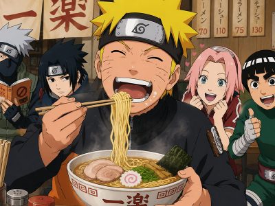 Jigsaw puzzle Jigsaw puzzle Naruto Excitedly Eating Ramen and Group in Restaurant
