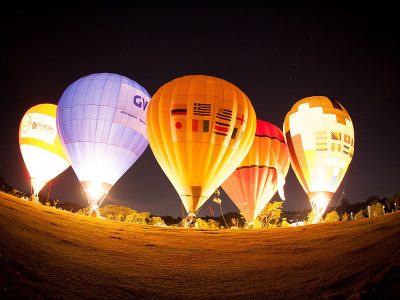 Jigsaw puzzle Jigsaw puzzle Night Glow Time Where Hot Air Balloons
