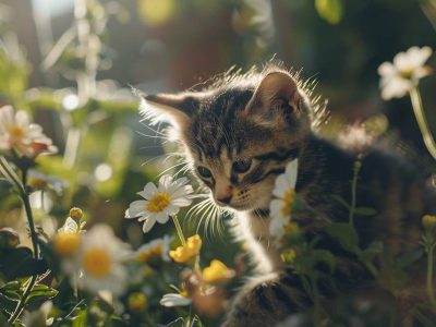 Jigsaw puzzle Jigsaw puzzle Playful Kitten Exploring in the Garden