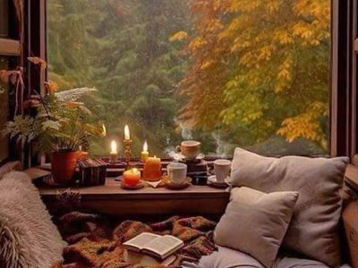 Jigsaw puzzle Jigsaw puzzle Rainy Autumn Relax with Book