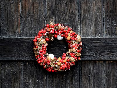 Jigsaw puzzle Jigsaw puzzle Red and Brown Fruits Wreath
