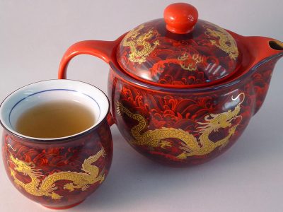 Jigsaw puzzle Jigsaw puzzle Red Chinese Porcelain with Tea