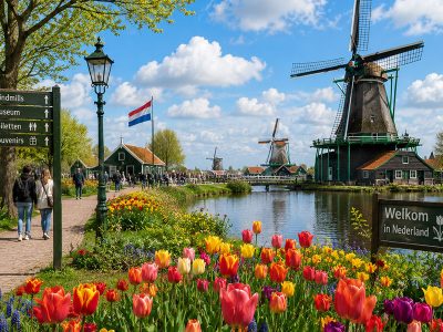 Cities and Travel jigsaw puzzle: Scenic Destinations in Zaanse Schans