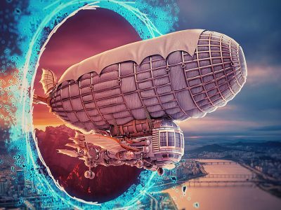 Jigsaw puzzle Jigsaw puzzle Surrealistic Steampunk Airship