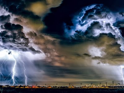 Jigsaw puzzle Thunderstorm Lightning Bolts, preview