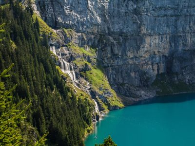 Mountains jigsaw puzzle: Turquoise Mountain Lake