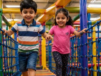 For Kids jigsaw puzzle: Two Kids Running