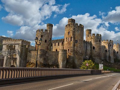Puzzle di Castello di Conwy sulla costa del Galles