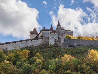 Puzzle di Castello di Gruyères in Svizzera, anteprima