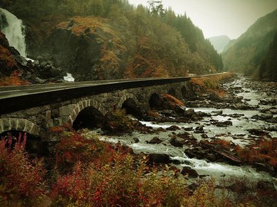 Puzzle di Puzzle di Natura autunnale in Norvegia