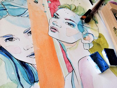 Legpuzzel Legpuzzel Aquarel illustratie