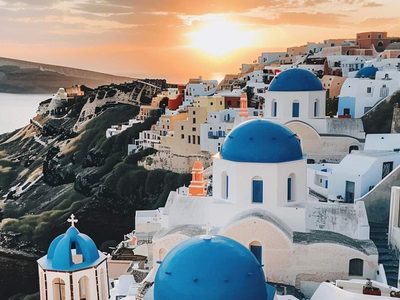 Legpuzzel Legpuzzel Griekenland witte huizen Oia Santorini