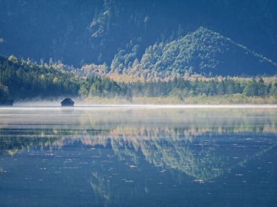 Legpuzzel Herfstmeer met spiegeling, voorbeeld