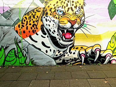 Legpuzzel Legpuzzel Jaguar graffiti straatkunst