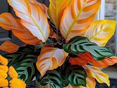 Legpuzzel Legpuzzel Levendige oranje en gele bladeren en donkergroen