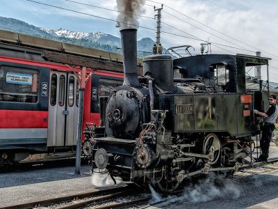 Puzzle Nostalgia historyczna za lokomotywą parową, podgląd