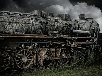 Puzzle Opuszczony stary pociąg